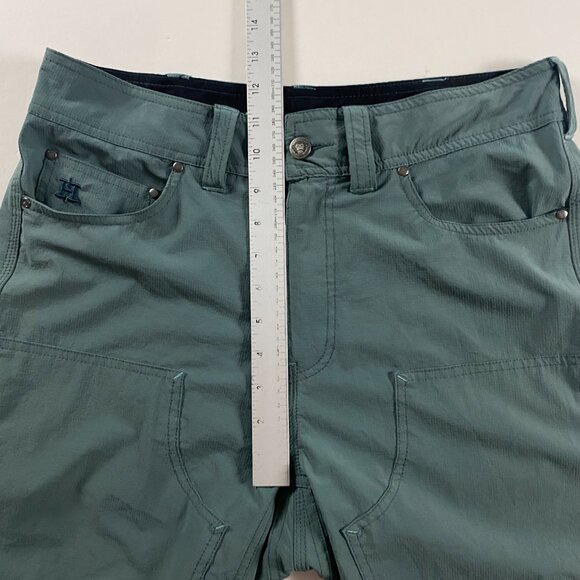 Howler Brothers Shorts Men's Size 31 Watermans Work Green Rips Stop Stretch - Picture 11 of 13